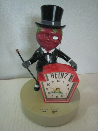 Heinz Mr.  Tomato Talking Alarm Clock; Great; Instruct & Paperwork Incl