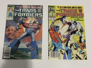 Transformers 1 & 2 - 1st Appearance Marvel Key Cgc Them Both 1st Prints 9.  0,