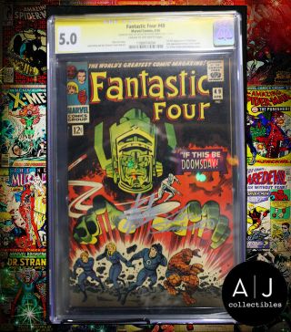 Fantastic Four 49 Cgc 5.  0 Stan Lee,  Joe Sinnott Signed (marvel)