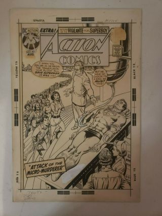 Murphy Anderson Signed Action Comics 403 Superman Art Comic Book Cover