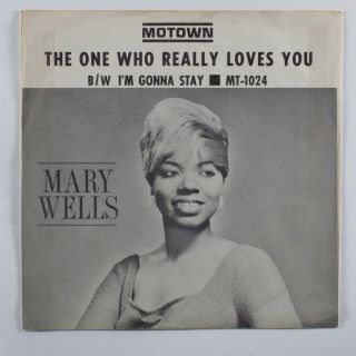 Northern Soul 45 Mary Wells The One Who Really.  Motown Mt - 1024 Pic Sleeve Hear
