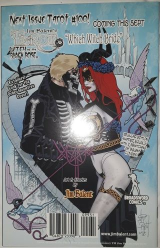 TAROT WITCH OF THE BLACK ROSE 99 COSPLAY VARIANT SIGNED (BROADSWORD,  JIM BALENT 2