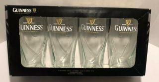 Guinness Official Merchandise 20oz Gravity Pint Beer Glasses - 4 Pack