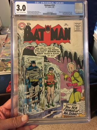 Batman 121 Cgc 3.  0 Cream To Off - White Pages.  First Appearance Of Mr.  Freeze