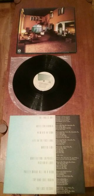 Eagles Hotel California pressing.  1976.  Asylum records. 2