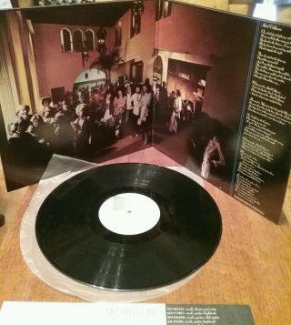 Eagles Hotel California pressing.  1976.  Asylum records. 5
