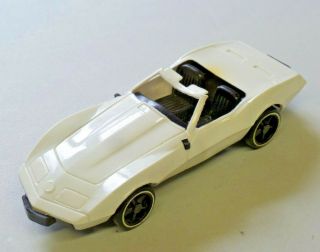 Vintage Gay Toys Chevy Corvette Convertible Plastic Toy Car White U.  S.  A.