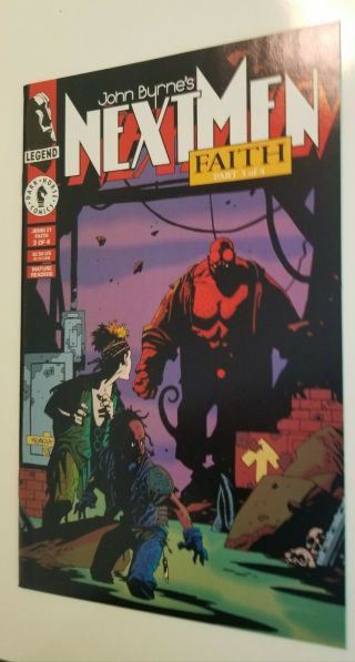 Next Men 21 - Hellboy First App.  NM Mignola Byrne 1993 NEVER READ 2