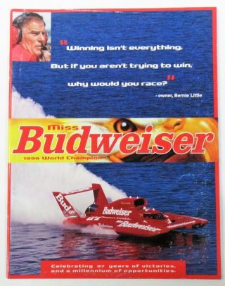 1999 Miss Budweiser Yearbook Hydroplane Boat Racing C3