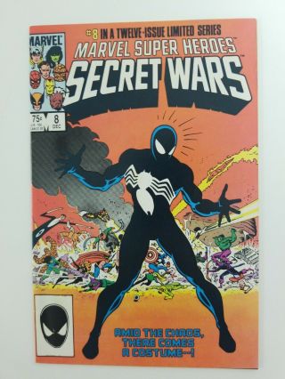 Secret Wars 8 Marvel Comic Symbiote 1st Appearance Spiderman Black Suit 1984 Nm