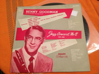 Benny Goodman - Jazz Concert No.  2 1937 - 1938 - Orig.  1954 Aus Lp Philips 1 Disc Nm