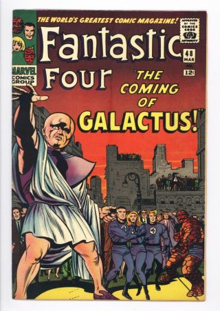 Fantastic Four 48 Vol 1 Near Perfect 1st App Silver Surfer /galactus
