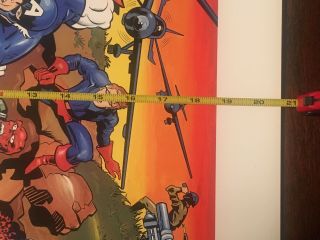 Captain America Print Signed by Jack Kirby and Stan Lee 15/50 extremely rare 6