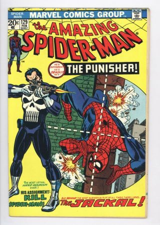 Spider - Man 129 Vol 1 Near Perfect 1st App Of The Punisher