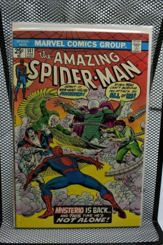 Spider - Man 141 Marvel 1975 1st Appearance Of The Mysterio 7.  0