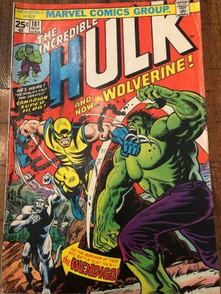 The Incredible Hulk 181 3 Day Listing Wolverine (marvel Stamp Present)