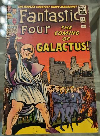 Fantastic Four 48 Vg To Vg,  Beauty Galactus - Silver Surfer