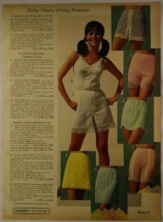 1969 Vintage Paper Print Ad Petti - Culotte Camisole Half Slip Lingerie Underwear
