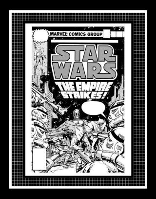 Carmine Infantino Star Wars 18 Rare Production Art Cover Monotone