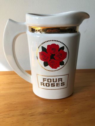 Vintage Four Roses Bourbon Whiskey Whisky Ceramic Pitcher Barware NYC 2