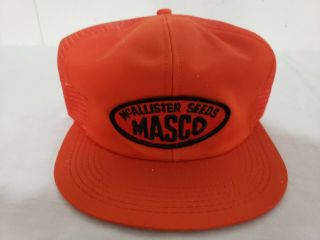 Vintage Mcallister Masco Seed K - Products Hat Snap Back