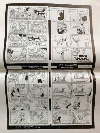 HARVEY ARCHIVES: proofs for Dagwood 99 - Little King,  Blondie,  Cookie 1959 2