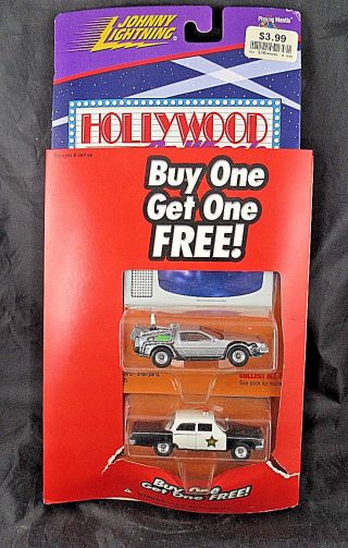 Johnny Lightning Hollywood On Wheels Andy Griffith Police & Back Future Delorean