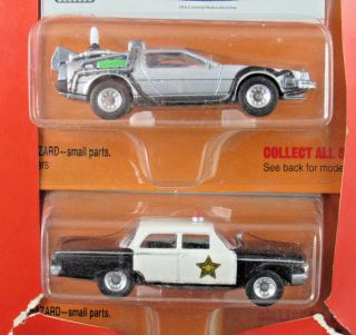 Johnny Lightning Hollywood On Wheels Andy Griffith Police & Back Future DeLorean 2