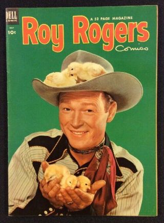 Roy Rogers Comics 65 May 1953 Golden Age Western Comic Photo Cover Dell Fine,