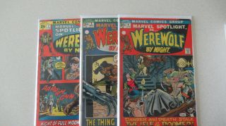 Werewolf By Night Complete Series,  3 From Marvel Spotlight