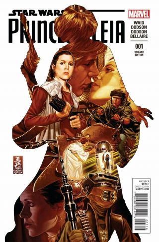 Princess Leia 1 Mark Brooks 1:50 Variant 2015 Marvel Comics Nm