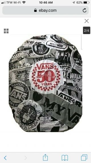 Vans Off The Wall 50th Rare Xl 58 " Mouth Lips Adult Pool Float Raft