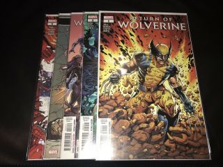 Marvel Comics Return Of Wolverine Complete Set Issues 1 - 5 By Soule And Mcniven