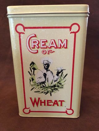 Vintage Cream Of Wheat Tin Can 1984 Nabisco Made In Hong Kong