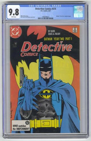 Detective Comics 575 Cgc 9.  8 Dc Comic Batman Year Two Storyline