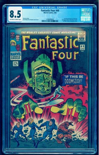 Fantastic Four 49 Cgc 8.  5 1st Full Galactus Under Graded Better Than 9.  0