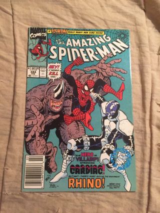 Spider - Man 344 1st Cletus Kasady (carnage) Appearance [marvel Comics]