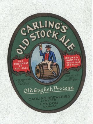 Brewery Label - Canada - Carling 