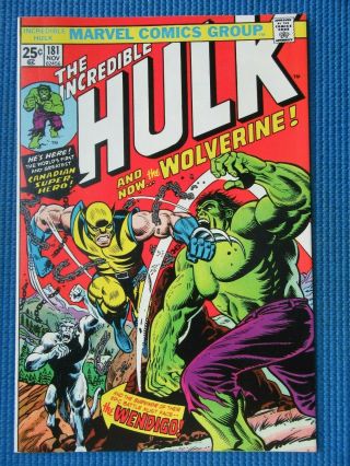 Incredible Hulk 181 - (nm/nm, ) - 1st Full App Of The Wolverine -