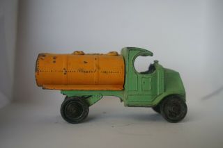 1920s Vintage Tootsie Toy Orange And Green Tank Truck No.  4640 At39