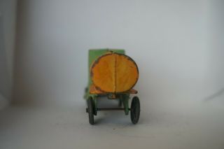 1920s Vintage Tootsie Toy Orange and Green Tank Truck No.  4640 AT39 4