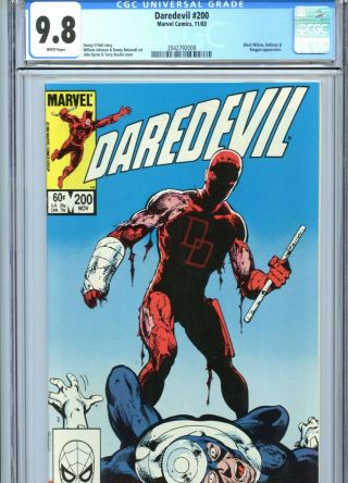 Daredevil 200 Cgc 9.  8 White Pages Bullseye Marvel Comics 1983