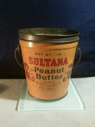 Vintage A&p Sultana Peanut Butter Tin In