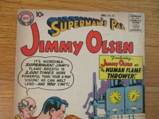 DC SUPERMAN ' S PAL JIMMY OLSEN 33 1958 SILVER AGE COMIC MORE COMICS 2