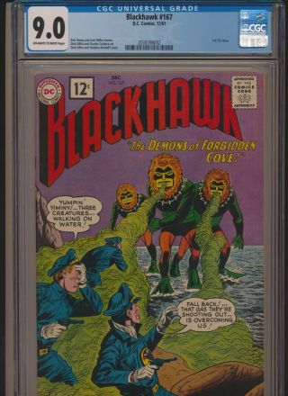 Dc Comics Blackhawk 167 1961 Cgc 9.  0 Ow/wp Silver Age 1st 12 Cent Issue