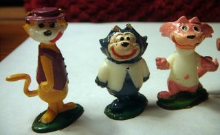 1961 Marx TV - Tinykins Hanna - Barbera Top Cat &Benny,  Choo Choo,  Brain,  Spook,  Dibble 2