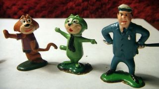 1961 Marx TV - Tinykins Hanna - Barbera Top Cat &Benny,  Choo Choo,  Brain,  Spook,  Dibble 3
