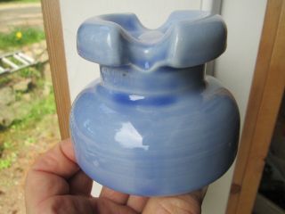 Blue Streaky Glaze Porcelain Insulator