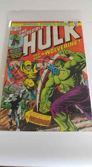 Incredible Hulk 181 Vol 1 First Appearance Wolverine With Marvel Stamp Xmen