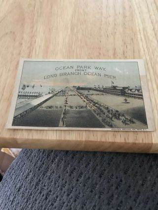 Circa 1880 Plymouth Rock Long Branch Jersey Ocean Pier Trade Card